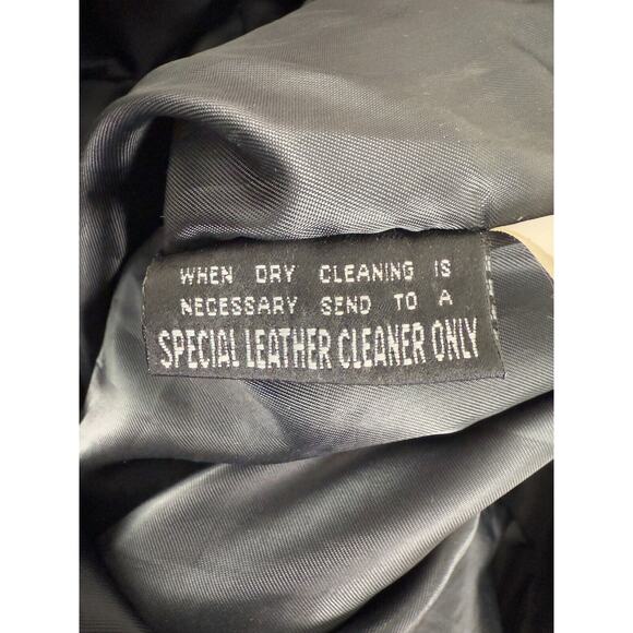 Traditional Trends Petites Sz PM Moto Leather Floral Snap Jacket Trench Coat - Picture 9 of 10